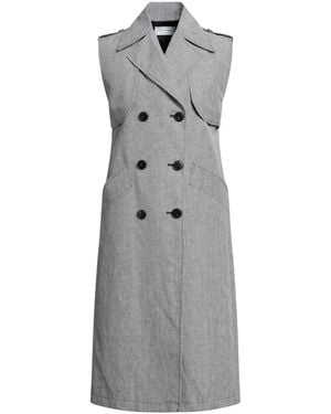 120% Lino Overcoat & Trench Coat - Gray