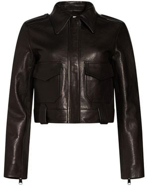 KHAITE Jacket Lambskin - Black