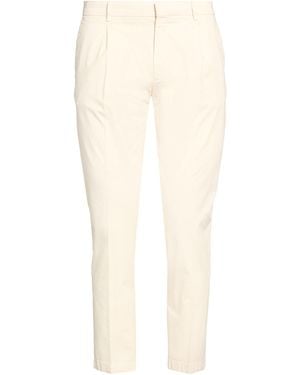 BE ABLE Cream Trousers Cotton, Elastane - White