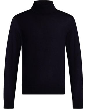 Cruna Rollkragenpullover - Blau