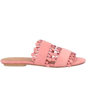 Chie Mihara Yam Antique Rose Sandals Soft Leather - Pink