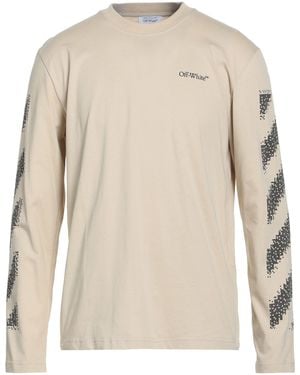 Off-White c/o Virgil Abloh T-Shirt Cotton - Natural