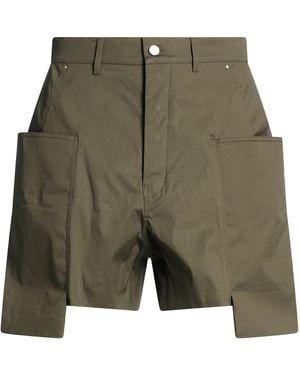Rick Owens Dark Shorts & Bermuda Shorts Cotton, Elastane - Green