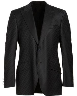 Versace Blazer Wool, Polyamide, Elastane - Black