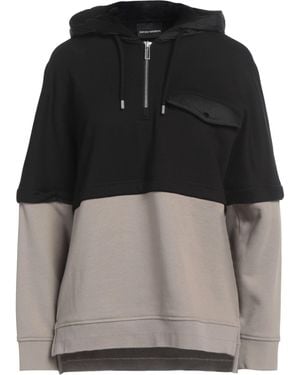 Emporio Armani Sweatshirt Cotton, Polyamide, Elastane - Black