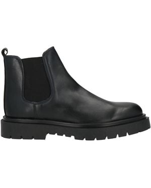 Calpierre Midnight Ankle Boots Leather - Black