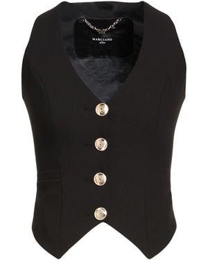 MARCIANO BY GUESS Tailored Vest Polyester, Viscose, Elastane - Black