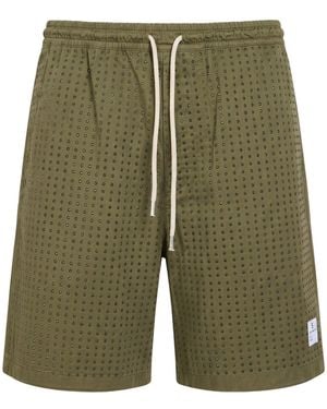 Department 5 Shorts & Bermuda Shorts Cotton, Elastane - Green