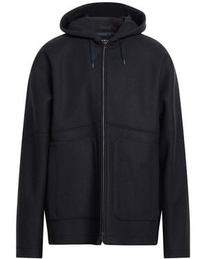 Herno Midnight Coat Virgin Wool, Polyamide, Polyurethane - Blue