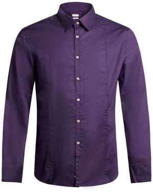 Bagutta Shirt Cotton, Elastane - Purple