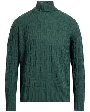 Drumohr Turtleneck Super 140S Wool - Green