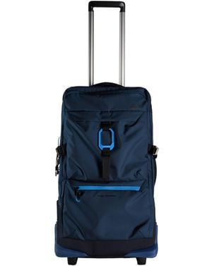 Piquadro Wheeled Luggage - Blue