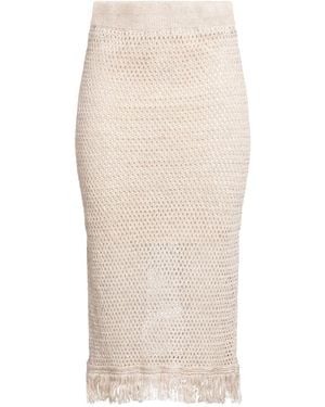 Peserico Midi Skirt Linen, Cotton - White