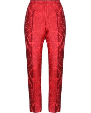 Dolce & Gabbana Trousers Polyester - Red