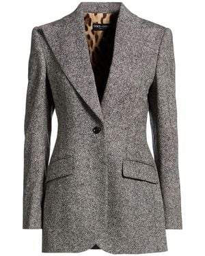 Dolce & Gabbana Blazer Virgin Wool, Elastane - Grey