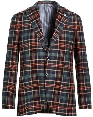 Luigi Bianchi Blazer Silk, Linen - Black
