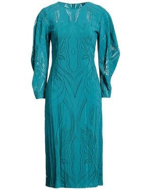 Alberta Ferretti Vestido Midi - Azul
