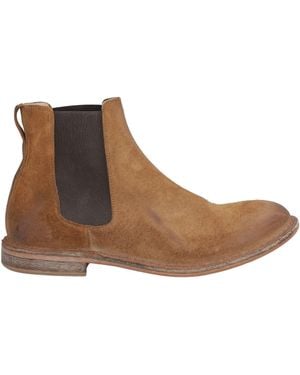 Moma Camel Ankle Boots Leather - Brown