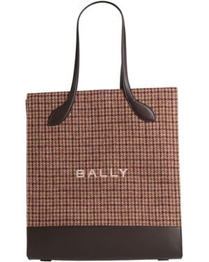 Bally Camel Handbag Textile Fibers - Brown