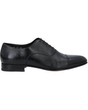 Santoni Lace-Up Shoes Soft Leather - Black