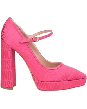 Moschino Pumps Textile Fibers, Leather - Pink
