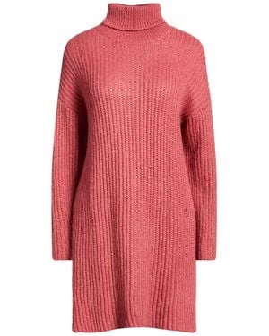 ViCOLO Antique Rose Mini Dress Acrylic, Mohair Wool, Polyamide - Red