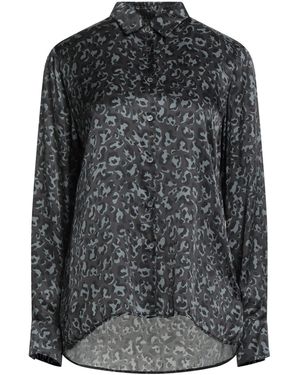 Robert Friedman Charcoal Shirt Viscose, Silk - Black