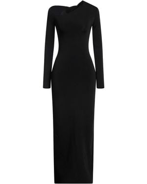 The Row Maxi Dress Viscose, Polyamide, Polyurethane - Black