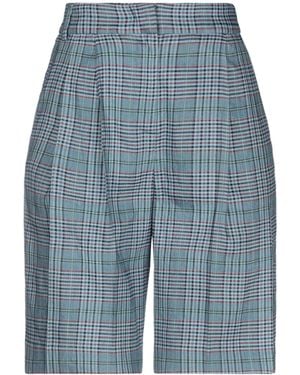 Tela Shorts & Bermuda Shorts Linen, Viscose, Elastane - Blue