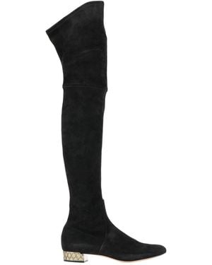 Casadei Boot Leather - Black