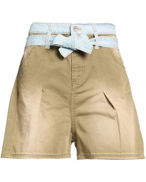 Manila Grace Denim Shorts - Natural
