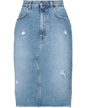 People Denim Skirt - Blue