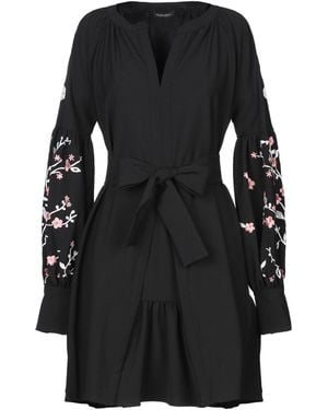 WANDERING Mini Dress Polyester, Wool, Elastane, Glass, Viscose - Black