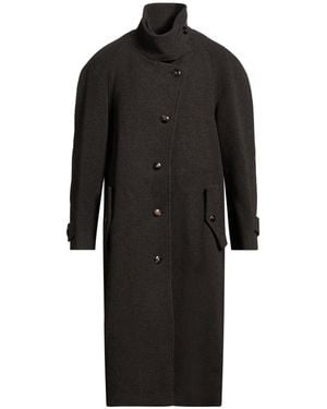 Low Classic Charcoal Coat Wool, Cashmere - Black