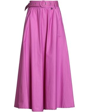 Kontatto Fuchsia Maxi Skirt Cotton - Pink