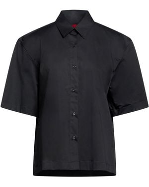 THE LATEST Shirt Cotton, Elastane - Black