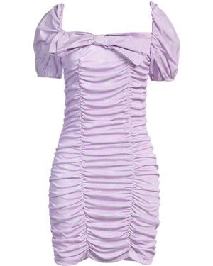 Vivetta Mini Dress Viscose, Cotton - Purple