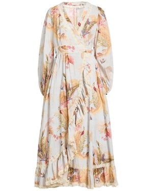 Zimmermann Ivory Maxi Dress Cotton - Natural