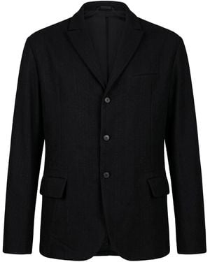 Masnada Blazer Virgin Wool, Elastane - Black