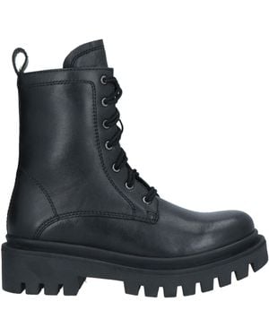 CafeNoir Botines de caña alta - Negro