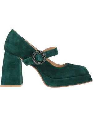 Alma En Pena. Court Shoes - Green