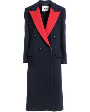 MSGM Coat Virgin Wool, Polyamide - Blue