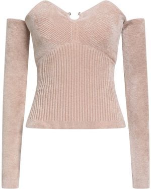 Erika Cavallini Semi Couture Sweater Viscose, Polyamide - Pink