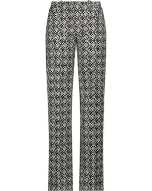 Marine Serre Trousers Wool, Recycled Polyester - Grey