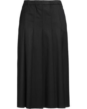 Shirtaporter Midi Skirt Polyester, Nylon, Elastane - Black