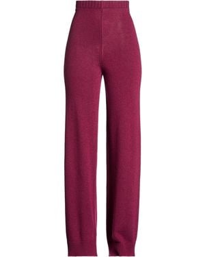 ViCOLO Garnet Pants Viscose, Polyamide, Wool, Cashmere - Red