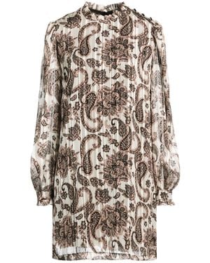 Liu Jo Mini Dress Polyester, Metallic Polyester - White