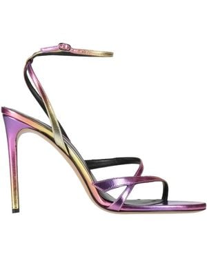 Alexandre Birman Fuchsia Sandals Leather - White