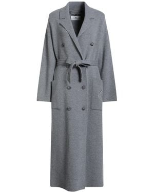 Elisabetta Franchi Coat - Grey