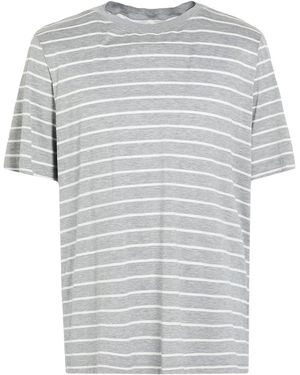 Brunello Cucinelli T-Shirt Silk, Cotton - Grey
